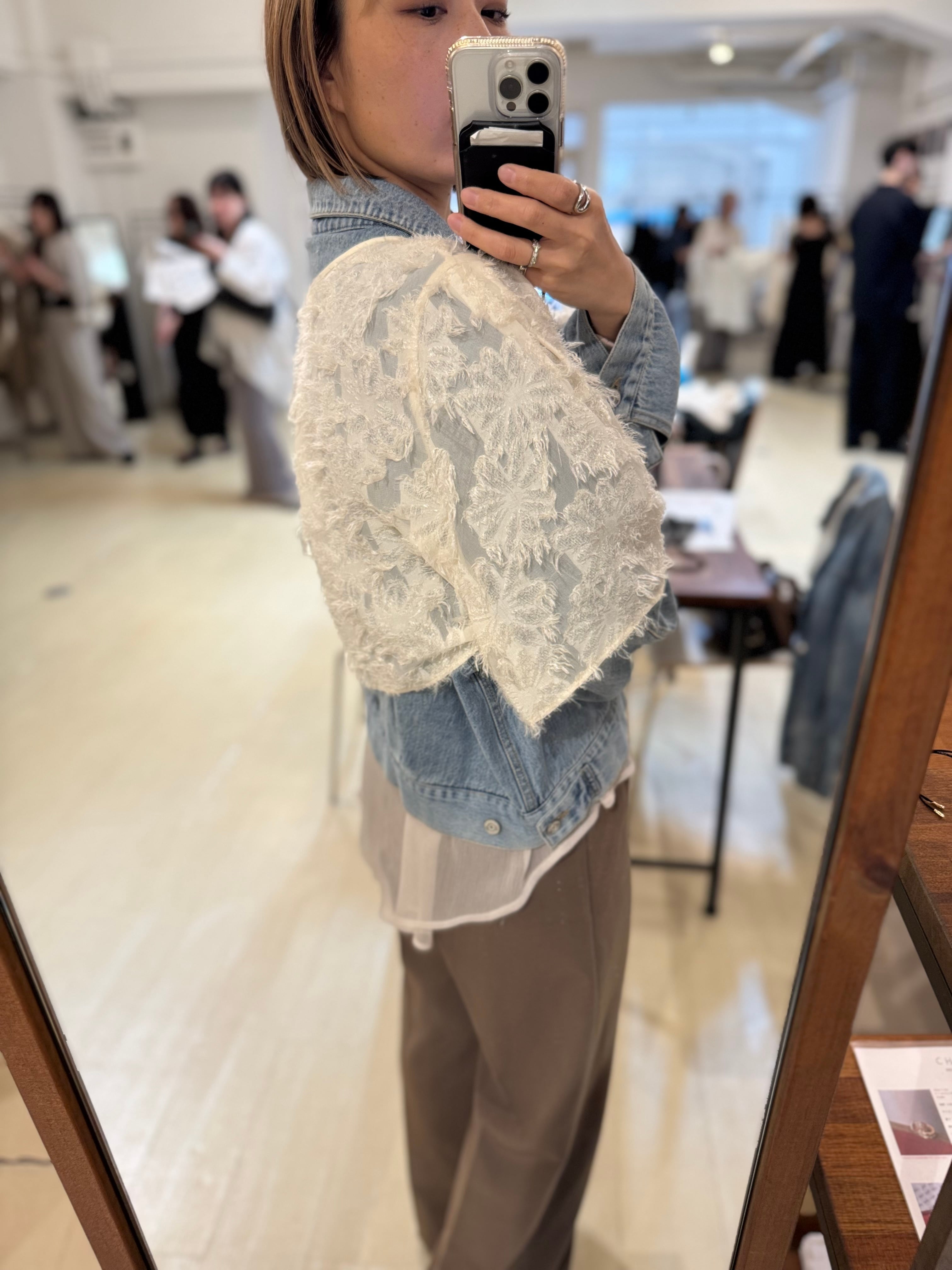 【CHIGNON】1554-016KK カットジャガードボレロ