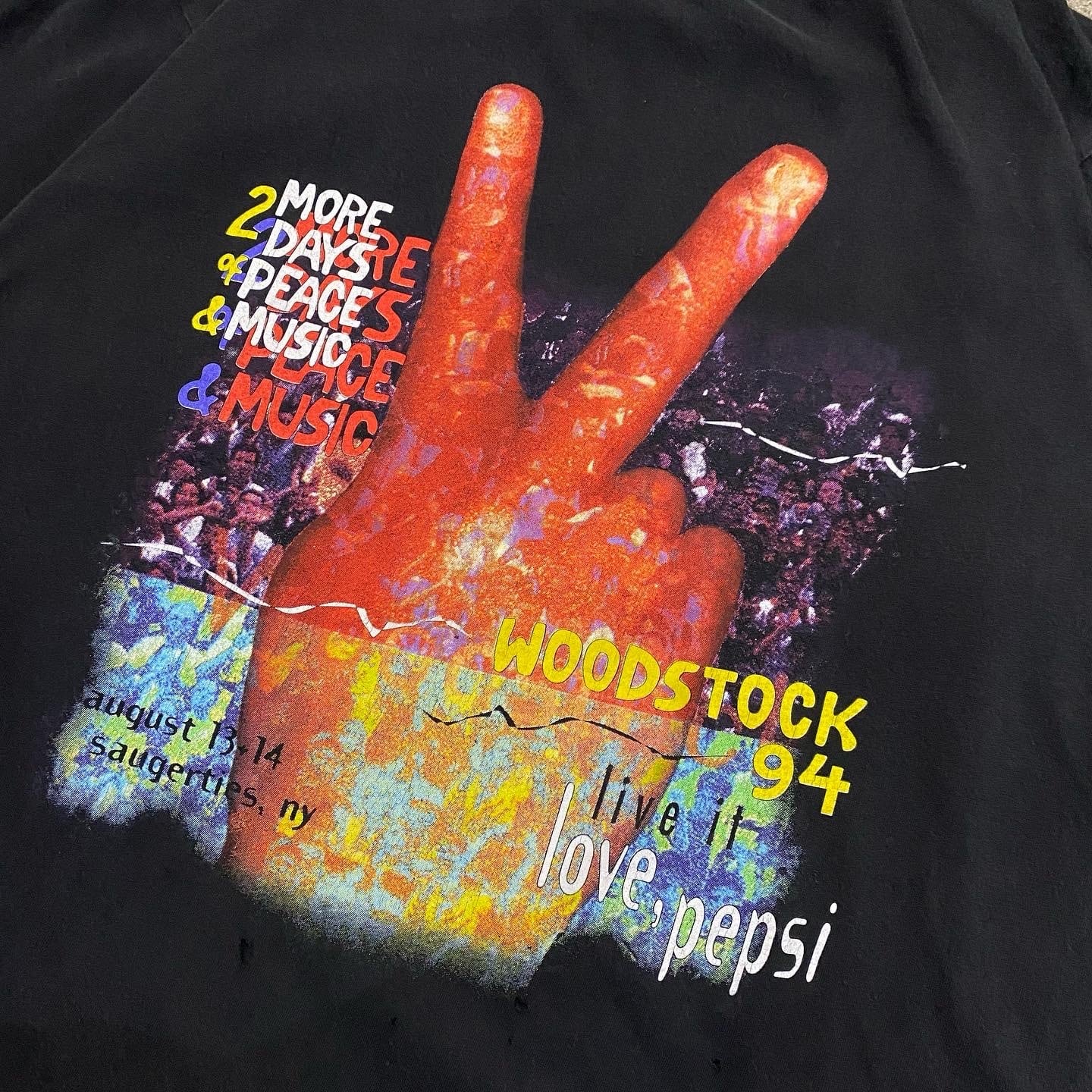 94s Woodstock × Pepsi T-shirt | What