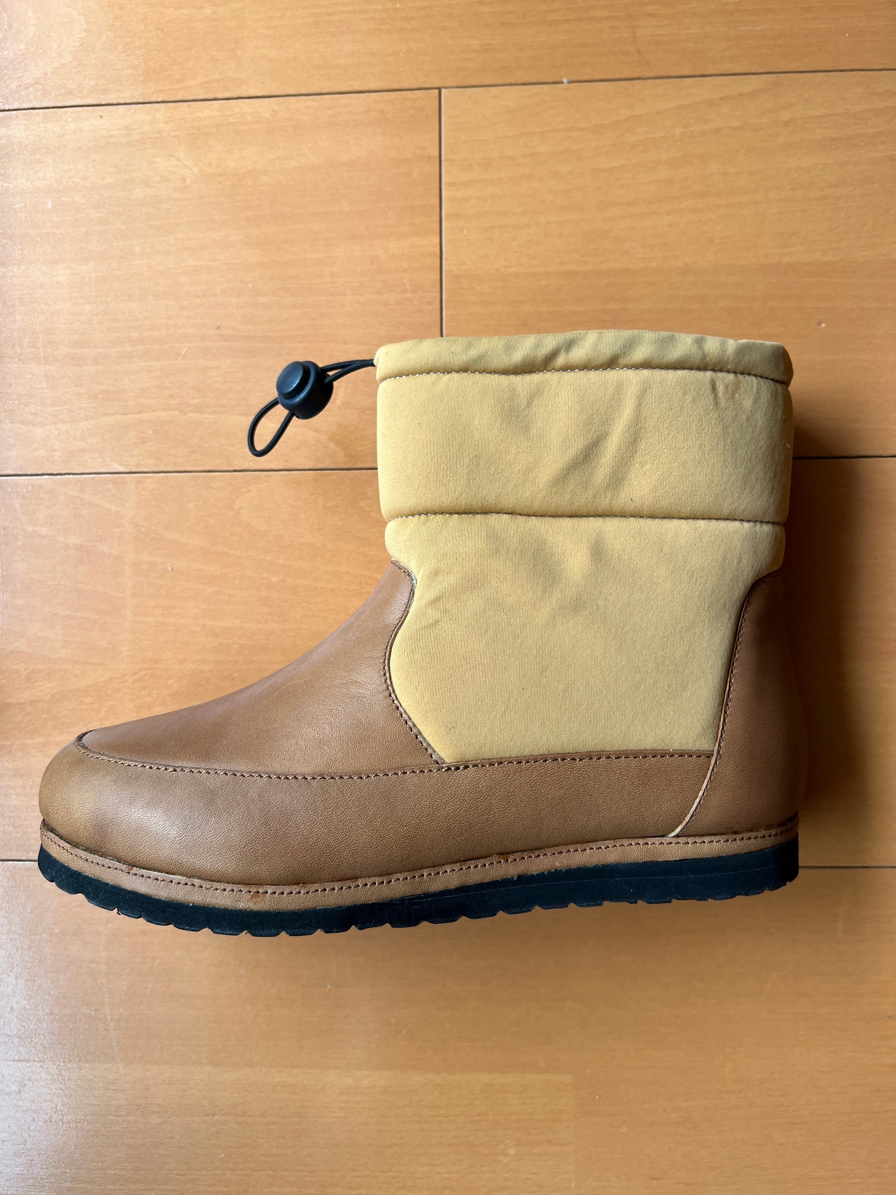 アロマドミュゲ ドミニク 日本製 レースアップ レザーブーツ ブラウン