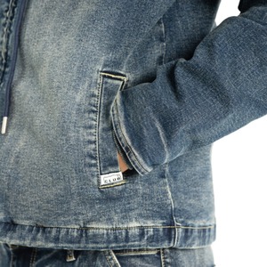 PRO CLUB Denim Zip Foodie Dark Wash