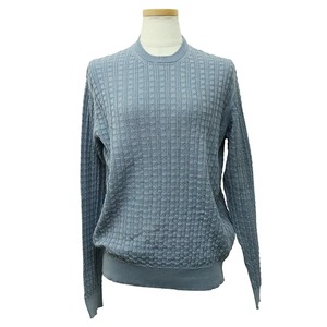 Used Salvatore Ferragamo サルヴァトーレ・フェラガモ セーター Gancini コットン100% ライトブルー 超美品