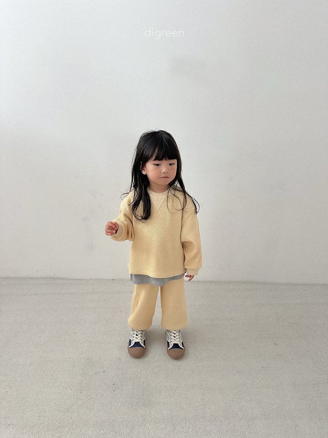 韓国子供服 / Digreen / 26Autumn / flat waffle pants / ワッフルパンツ *S~XXL*