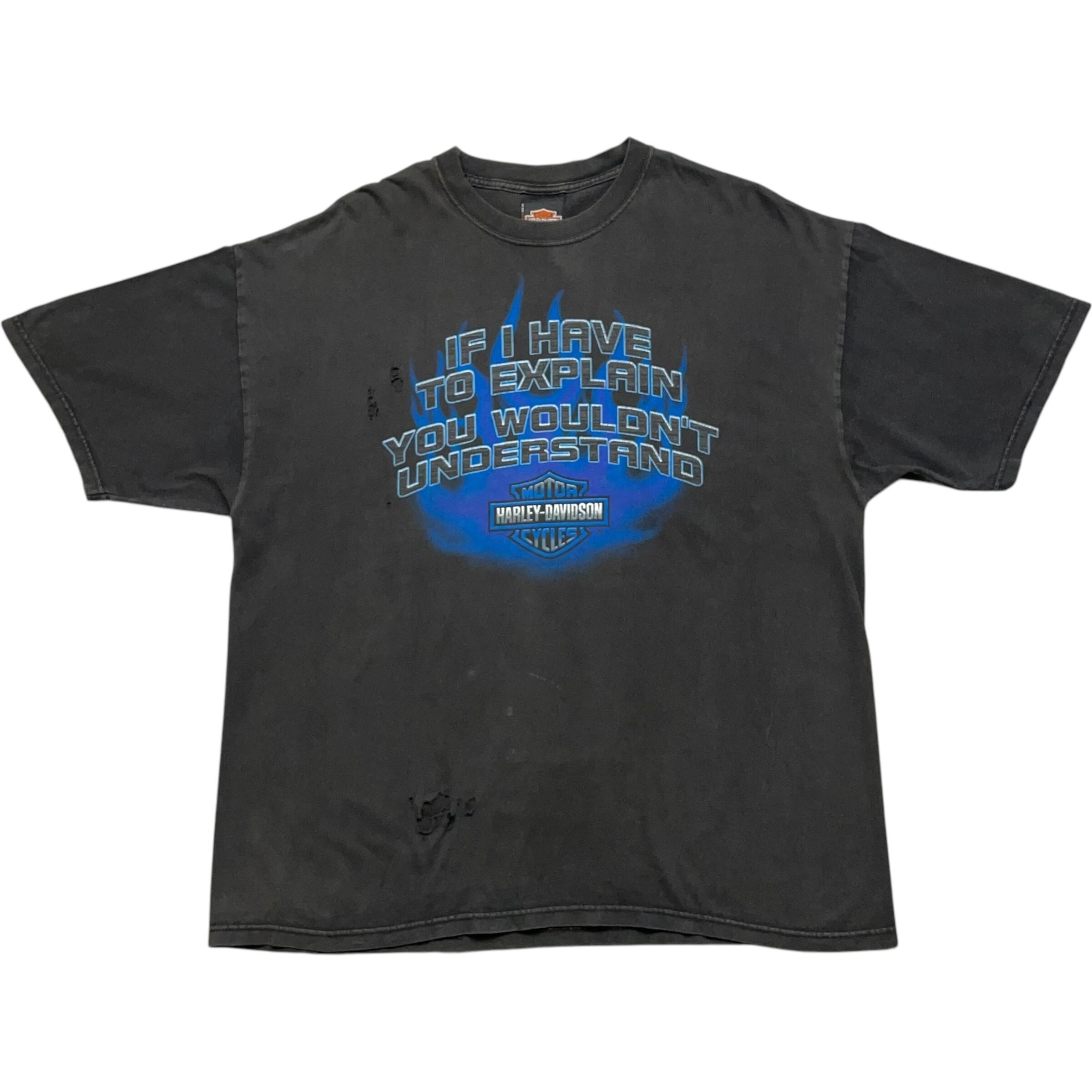《XL》 Harley-Davidson ハーレーダビッドソン Tシャツ 両面プリント ブラック USA製 no.6824