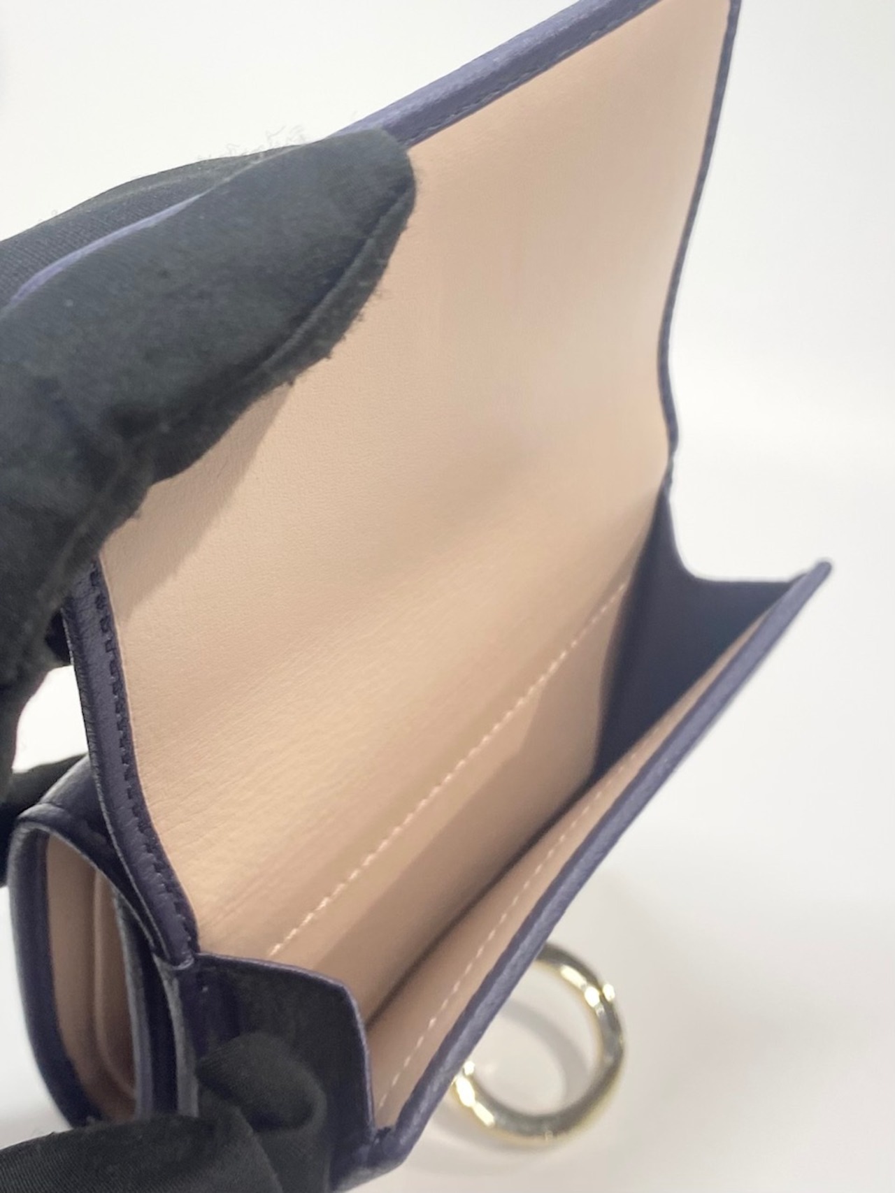 BVLGARI ブルガリ 三つ折り財布 レディース 292966 CALF/BLUE BERRY