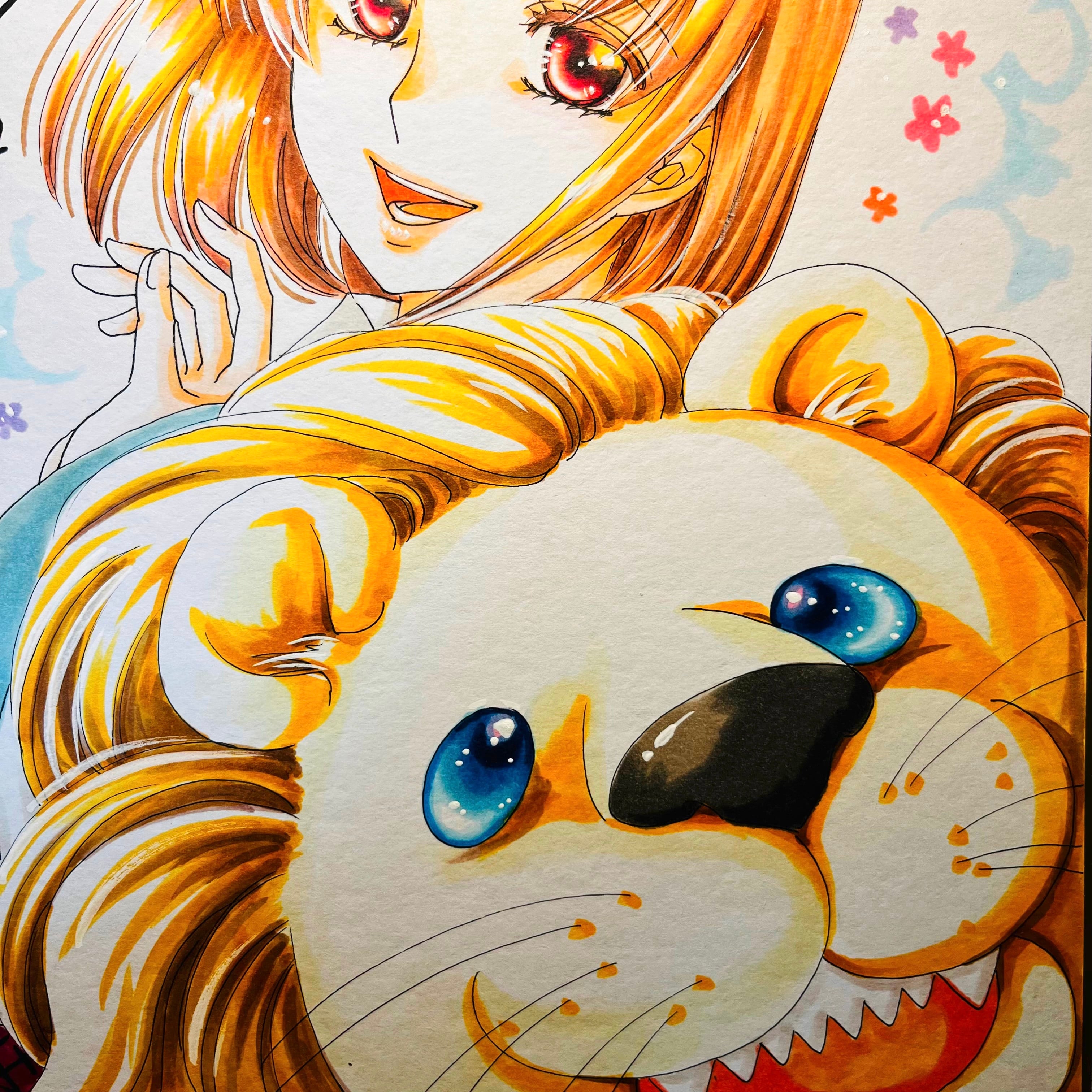 直筆イラスト色紙 花菜子（パンジャと） | 中貫えりSHOP