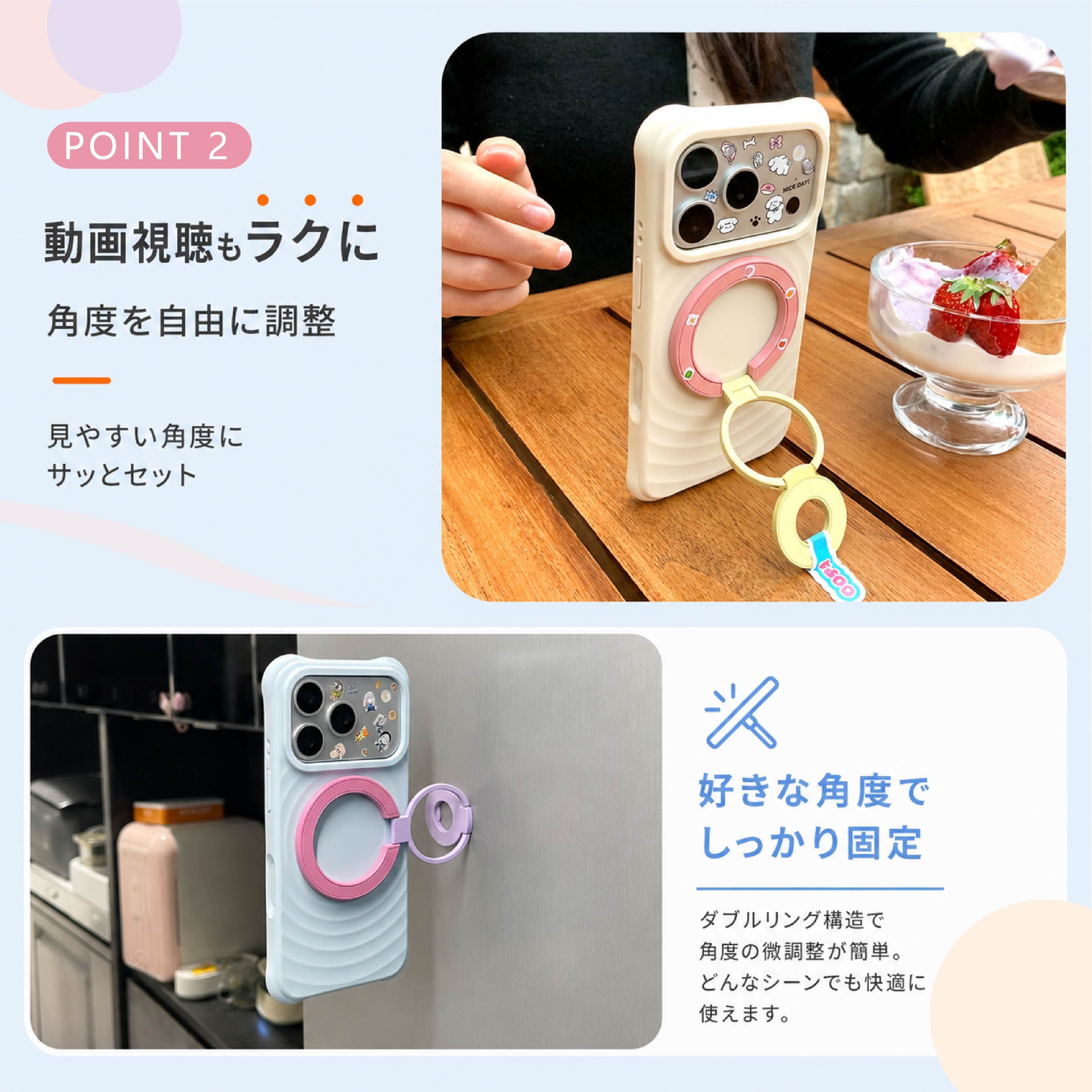 メダロット スマホリング フルセット HY 651 . ダブルリング スマホスタンド マグネット スマホリング