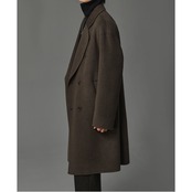 ロング丈 ダブルボタン オーバーサイズコート af0381