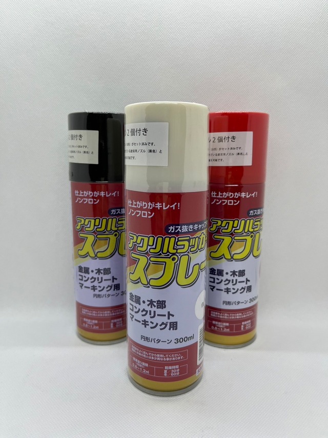 アクリルラッカースプレー各色 1箱6本入