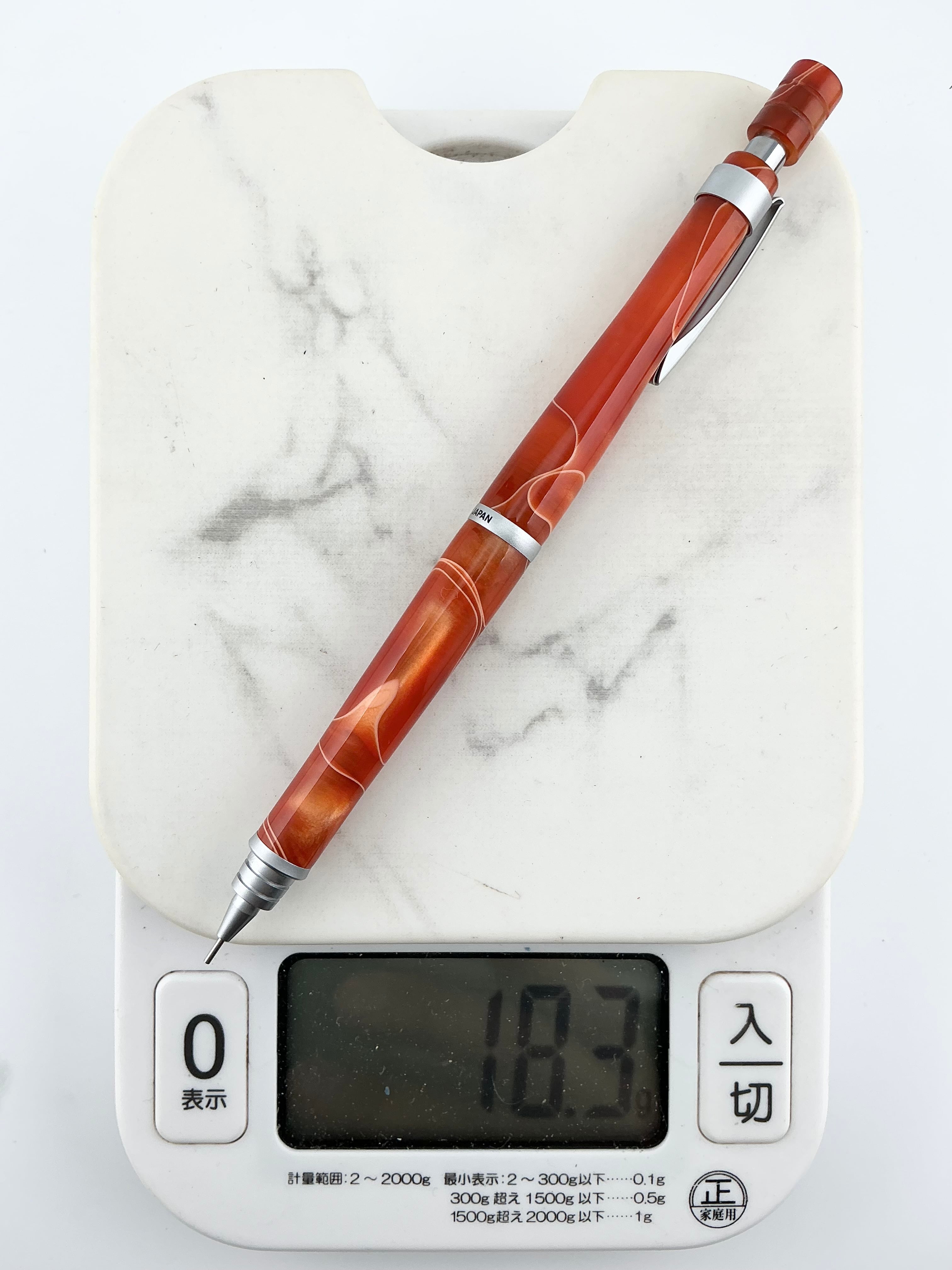 S20 アクリルカスタム シャーペン 0.5mm オレンジ | 蒼天クラフト