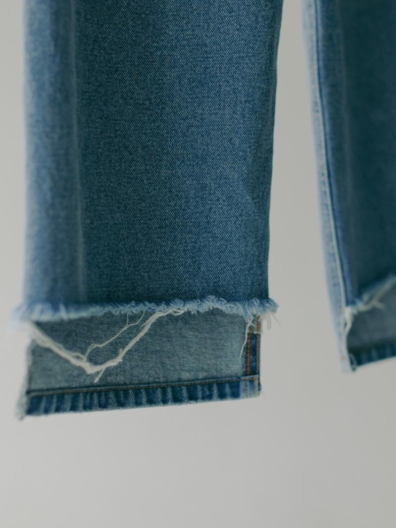 追加【YENN/CHIGNON】タックワイドdenim