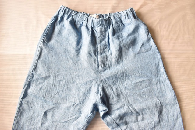 aulico　LINEN PANTS　ICE BLUE