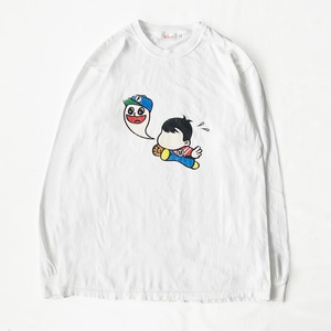 Futenmart (フテンマート)  ヴィンテージ加工 オリジナルTシャツ フテン君 マー坊 古着風