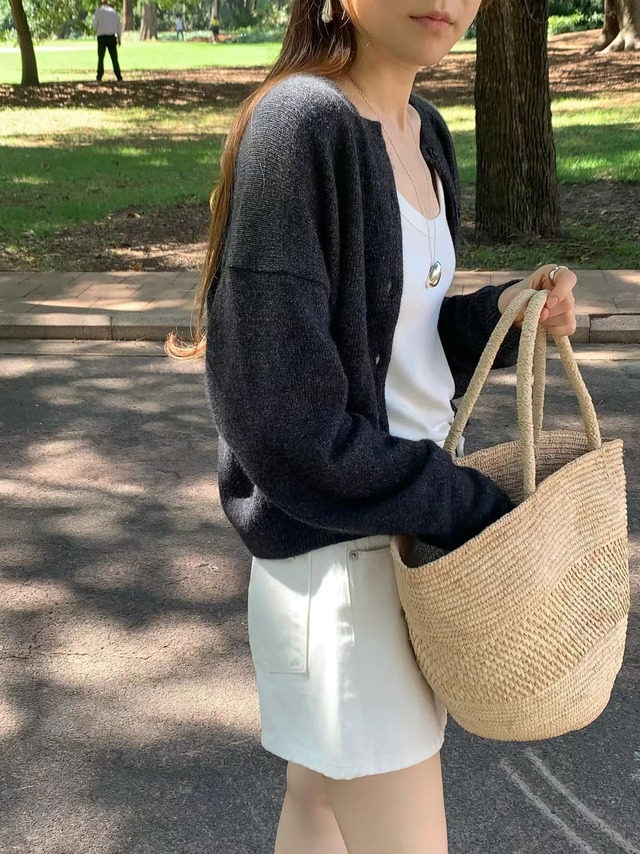 (予約) ounce / Muse round cardigan 2color