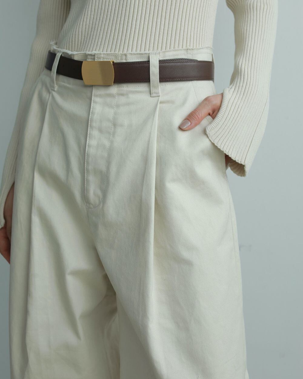 anuke 】Wide Chino Pants | valance 福井｜レディース セレクト