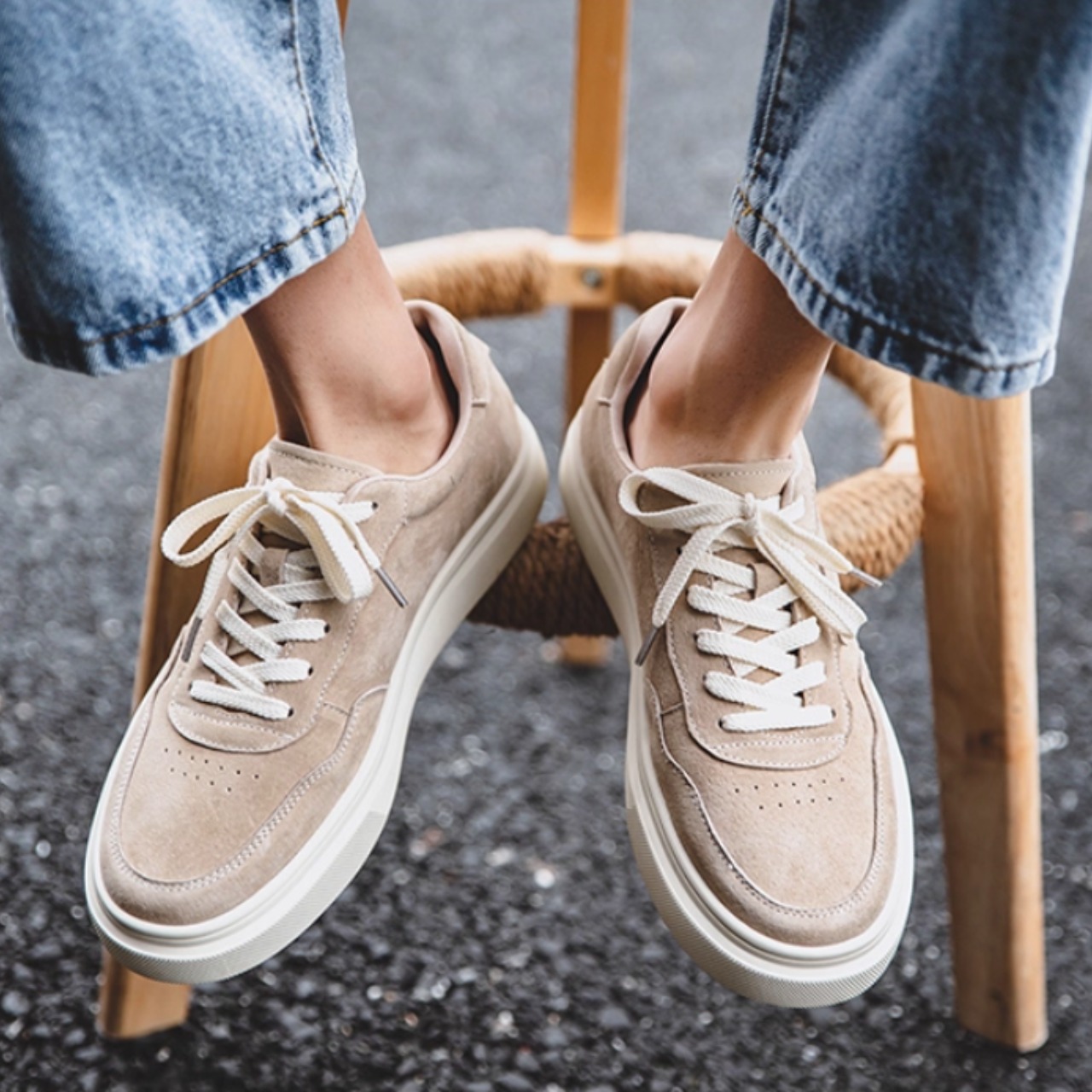 ラウンドトゥ ローカット スニーカー af0220