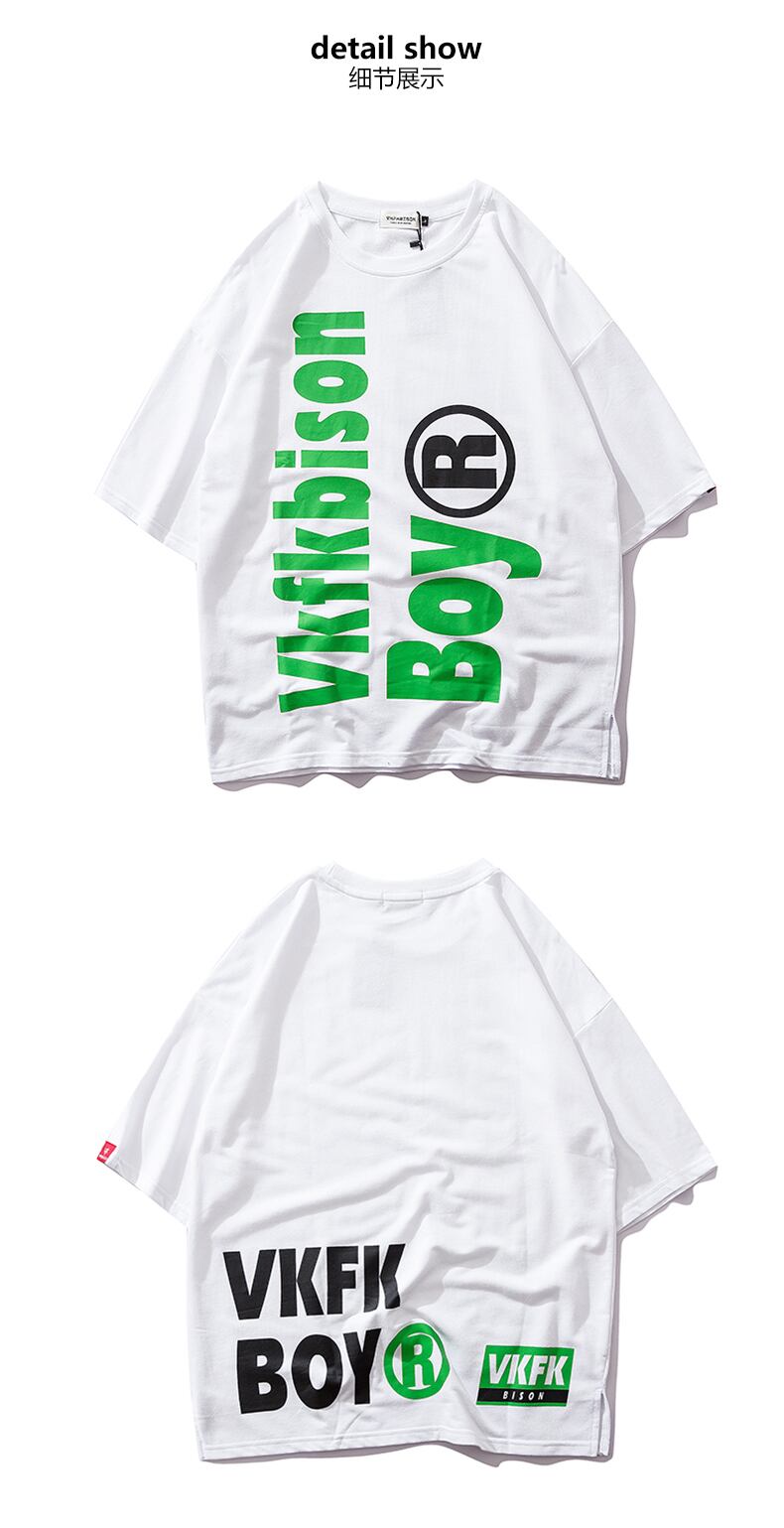 全2色 Tシャツ カットソー プリント カジュアル ストリート 