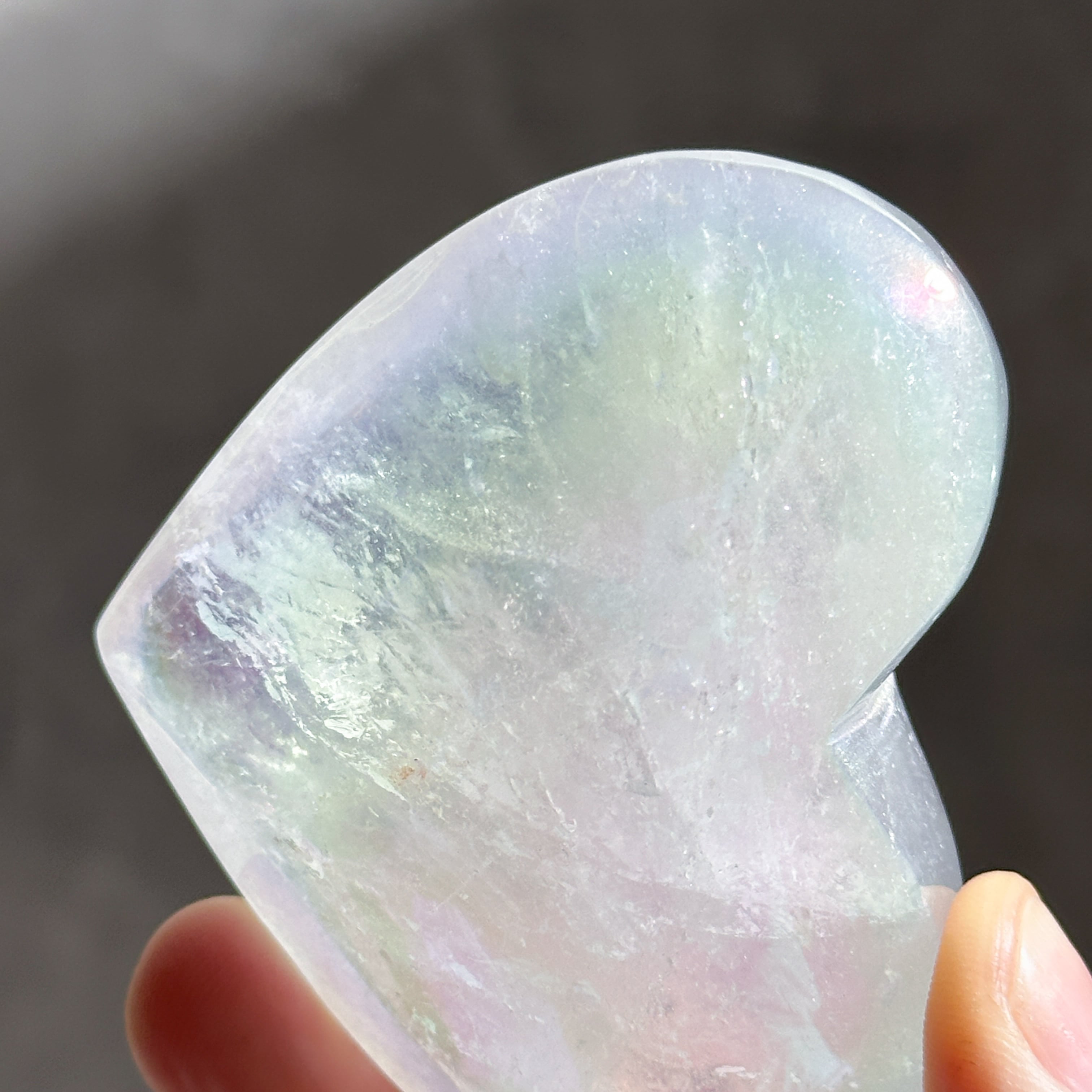 Big♡エンジェルオーラクォーツ ハート52♡Angel Aura Quartz♡天然石
