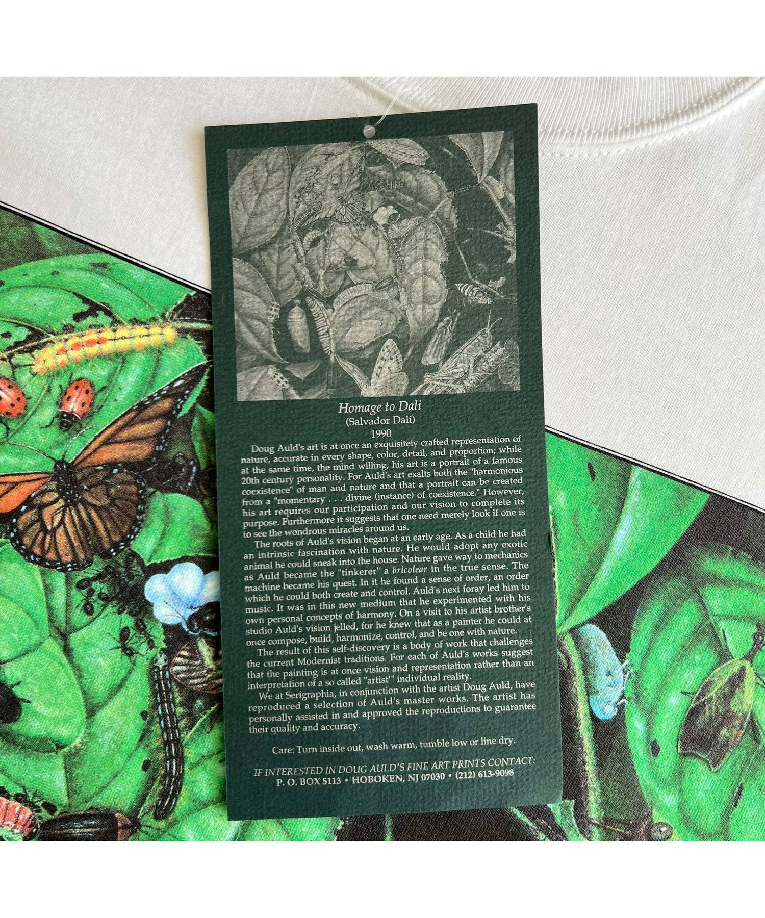 Dead Stock!!】90's Doug Auld ”Salvador Dali” 騙し絵アートプリントT