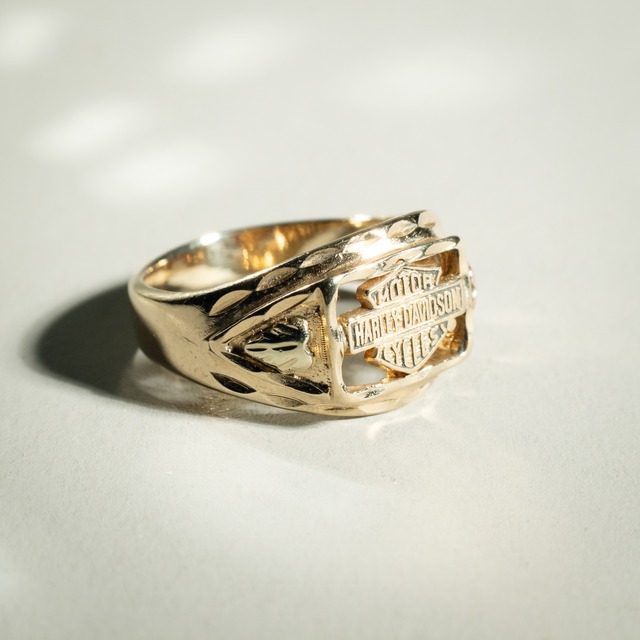 Official Harley Davidson Vintage Gold Open Frame Ring