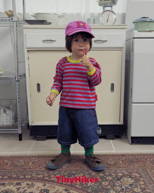 《取寄》フレックスストライプT:kids【TinyHiker】※送料無料