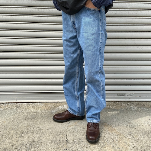 90s USA製　Levi's565 ワイドレグストレートデニムパンツ　W30