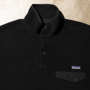 Mint M 12年 オールブラック 黒 Synchilla Snap-T Patagonia シンチラ スナップT パタゴニア