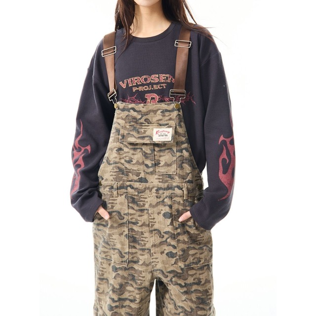 カモフラージュワークオーバーオール   R00840