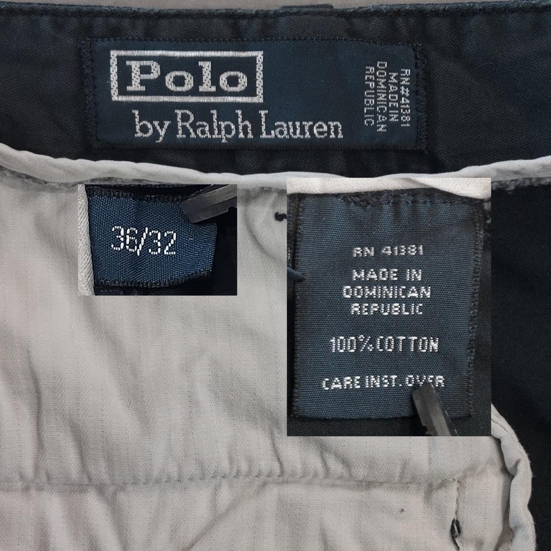 ポロバイ ラルフローレン W36 ポロチノ パンツ 90s 古着 紺 15536 | fuufu