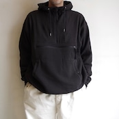 meanswhile Uneven Fabric Anorak Parka