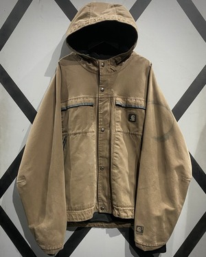 【X VINTAGE】“Carhartt” Various Gimmick Loose Duck Hooded Jacket