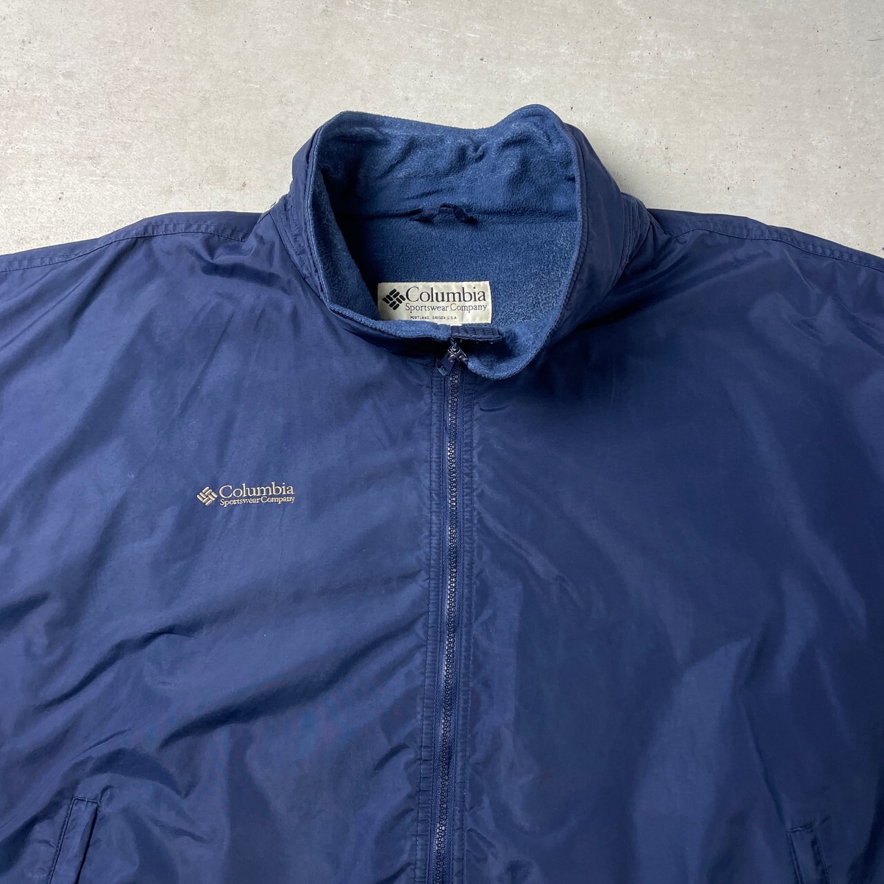 90年代 Columbia コロンビア アウトドアジャケット ナイロン×フリース 