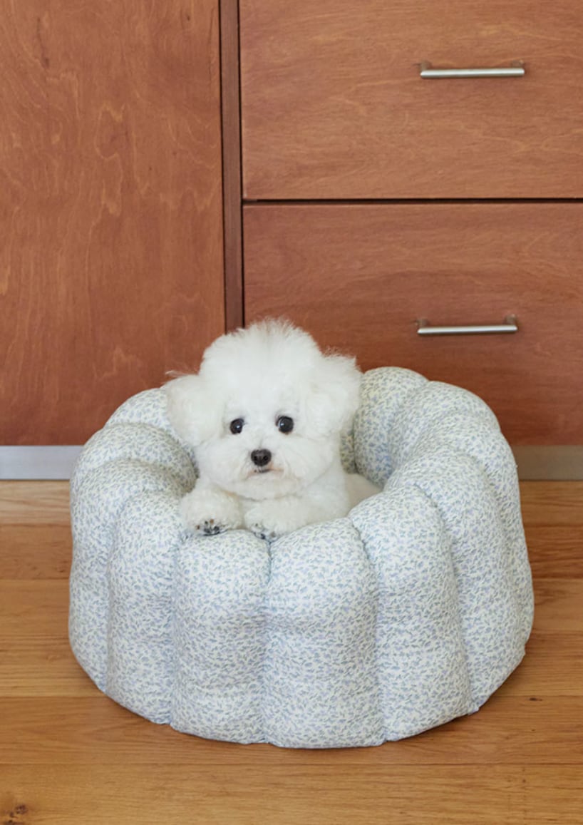 S/即納【azalea】New flower Canele Cushion (Sky)