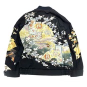 【bomber47】Msize 再構築リバーシブル着物ボンバー KIMONO BOMBER JACKET