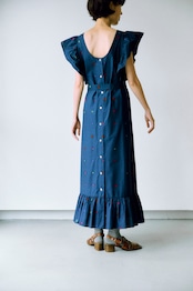 70's Marimekko mineral lights apron dress