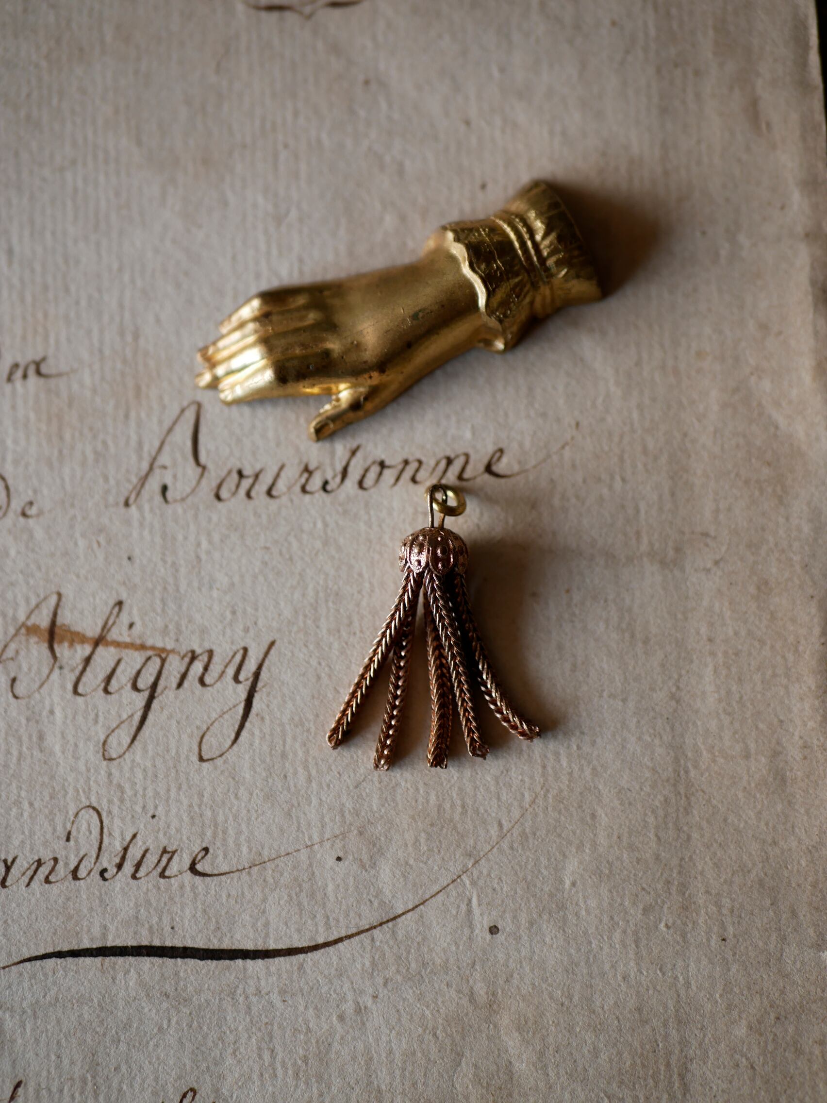 タッセル ネックレストップ フランスアンティーク ブロカント