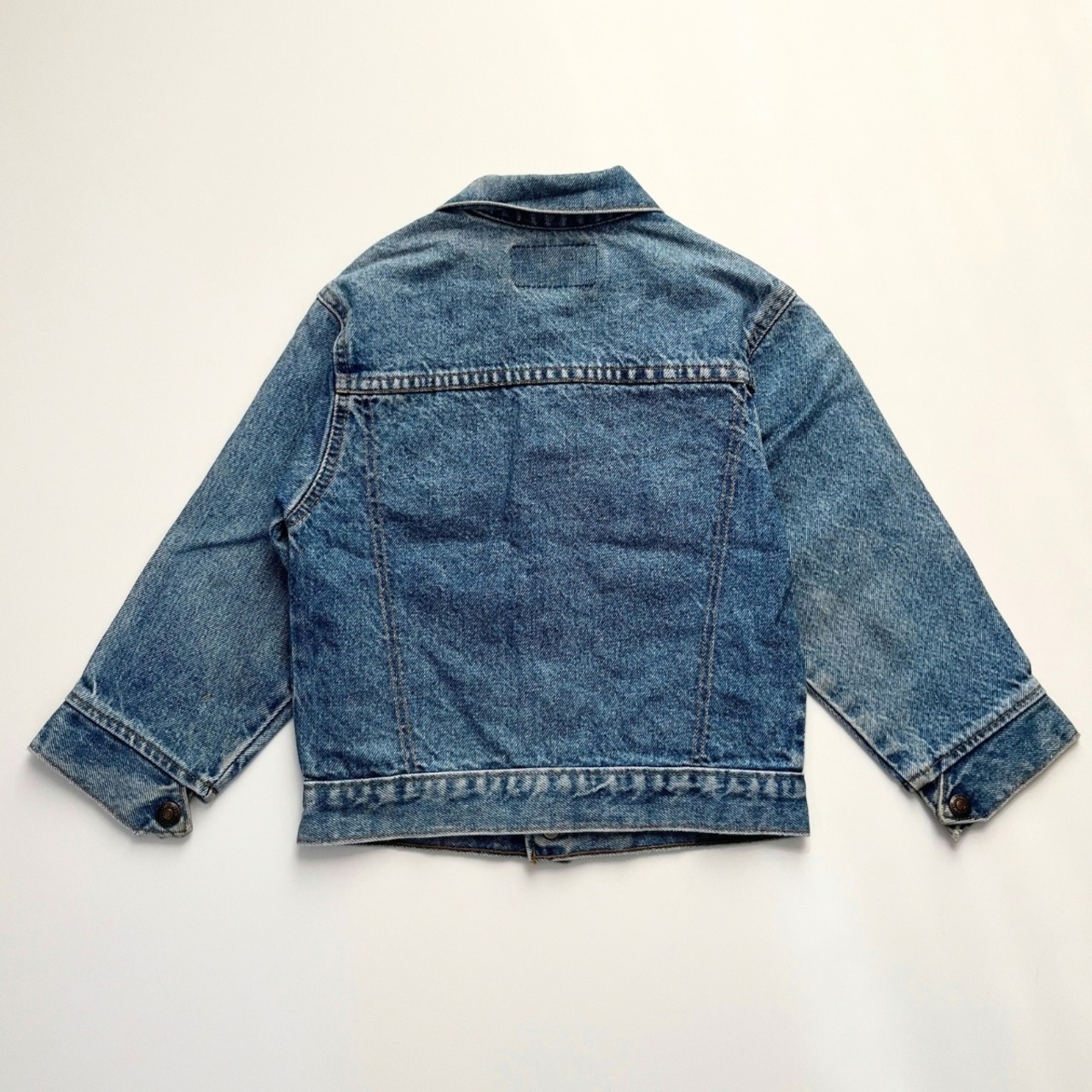 ＜VINTAGE＞Kids Levi's Denim Jacket 7Y (2610JK14)｜キッズ リーバイス ヴィンテージ デニムジャケット オレンジタブ - 2