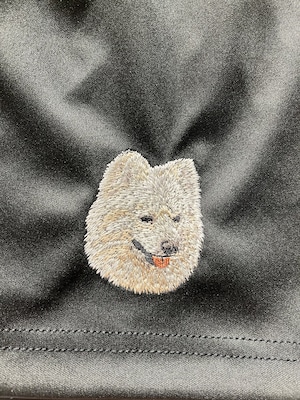 Dog embroidery comfortable shorts［Spitz］