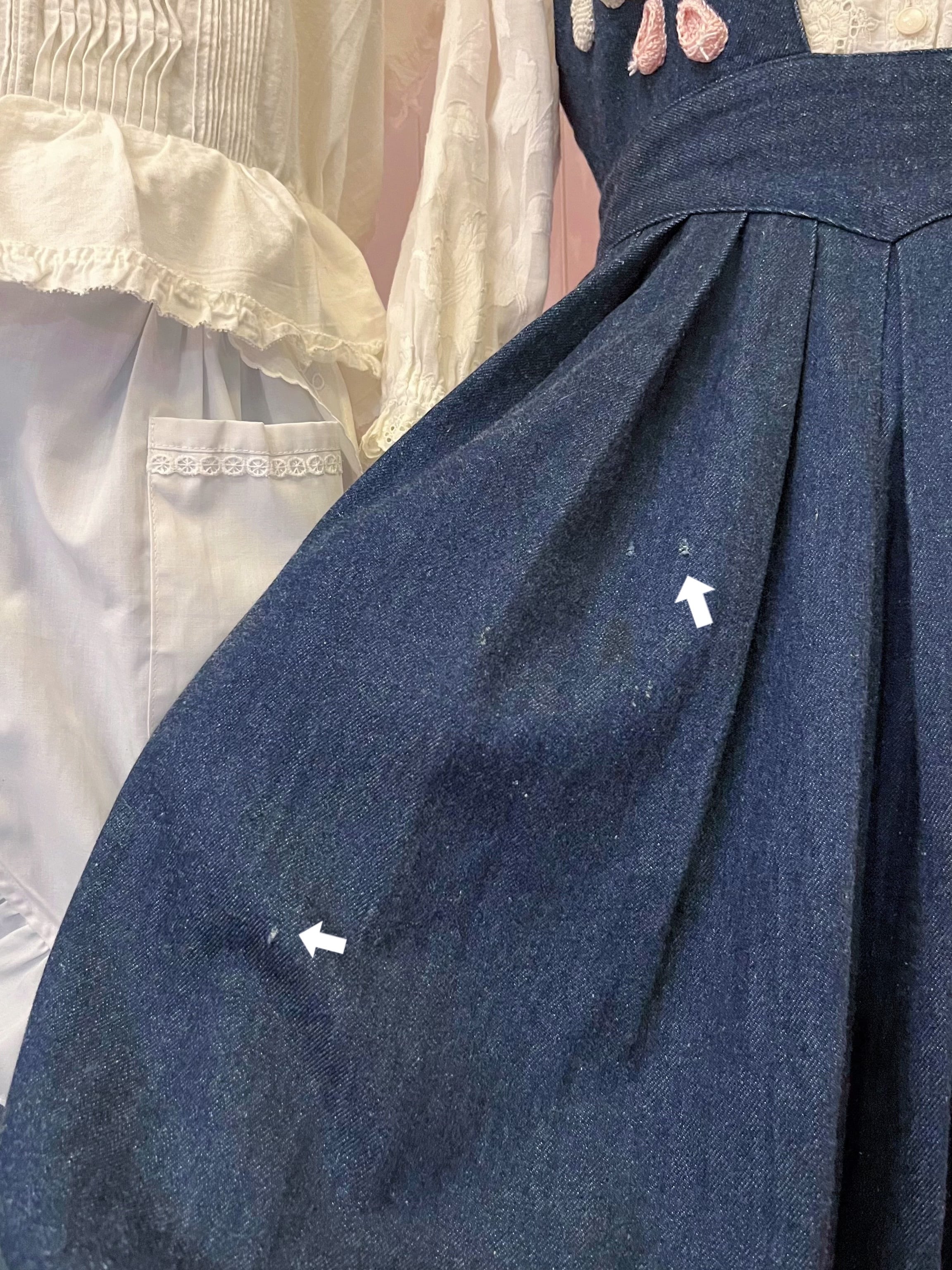 remake ✂︎ fairy's outing denim jumper skirt
