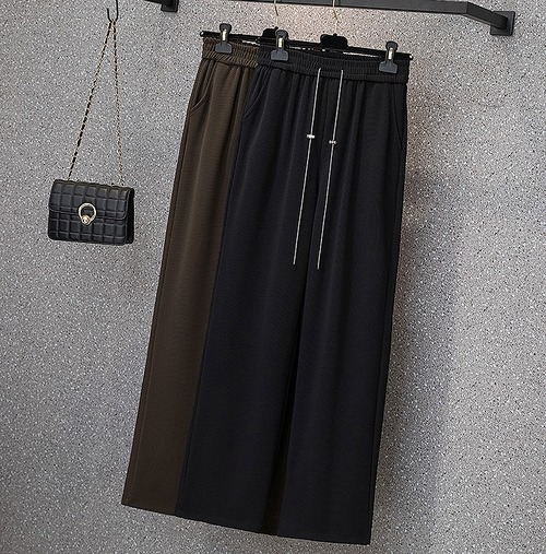 【大きいサイズL-4XL】ファッションパンツ♪ブラック/ブラウン2色展開◆#serth-222717