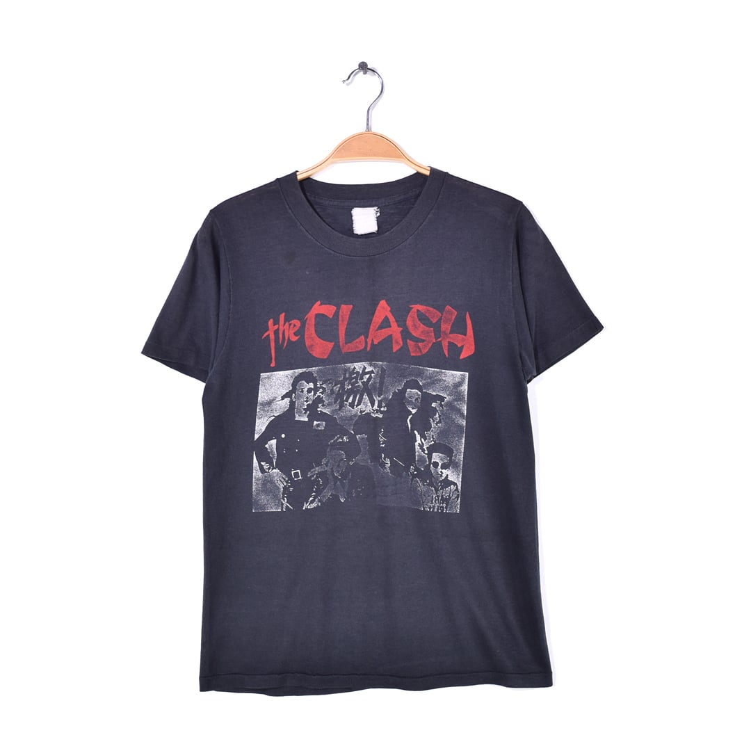 70s クラッシュ ヴィンテージTシャツ 檄 ロックTシャツ バンドTシャツ パンク CLASH サイズM相当 @AAC1030
