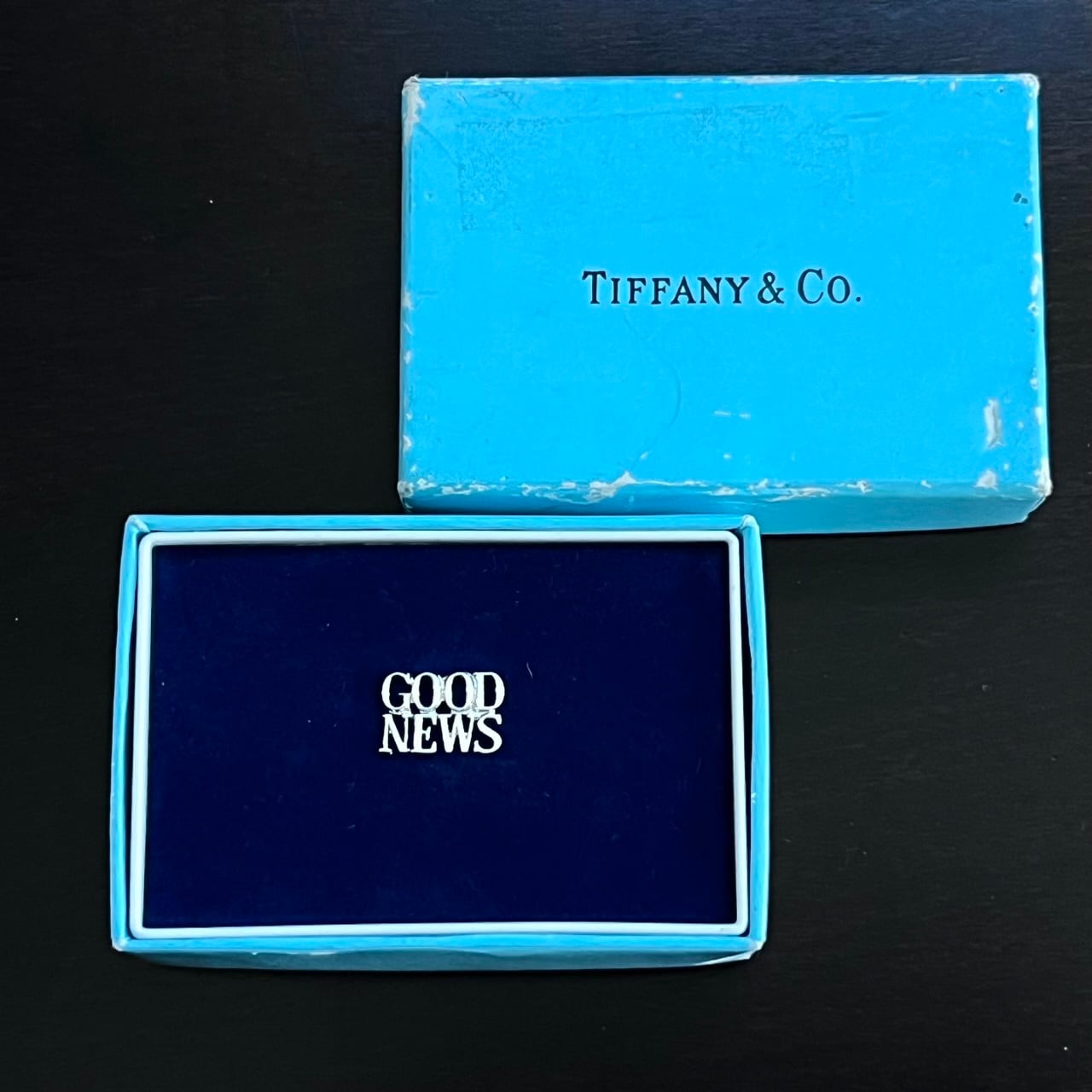 #80 Tiffany Good News ピン ティファニー ヴィンテージ VINTAGE TIFFANY & CO. 