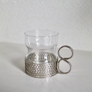 Iittala イッタラ / Tsaikka ツァイッカ ホルダー付グラス シルバー