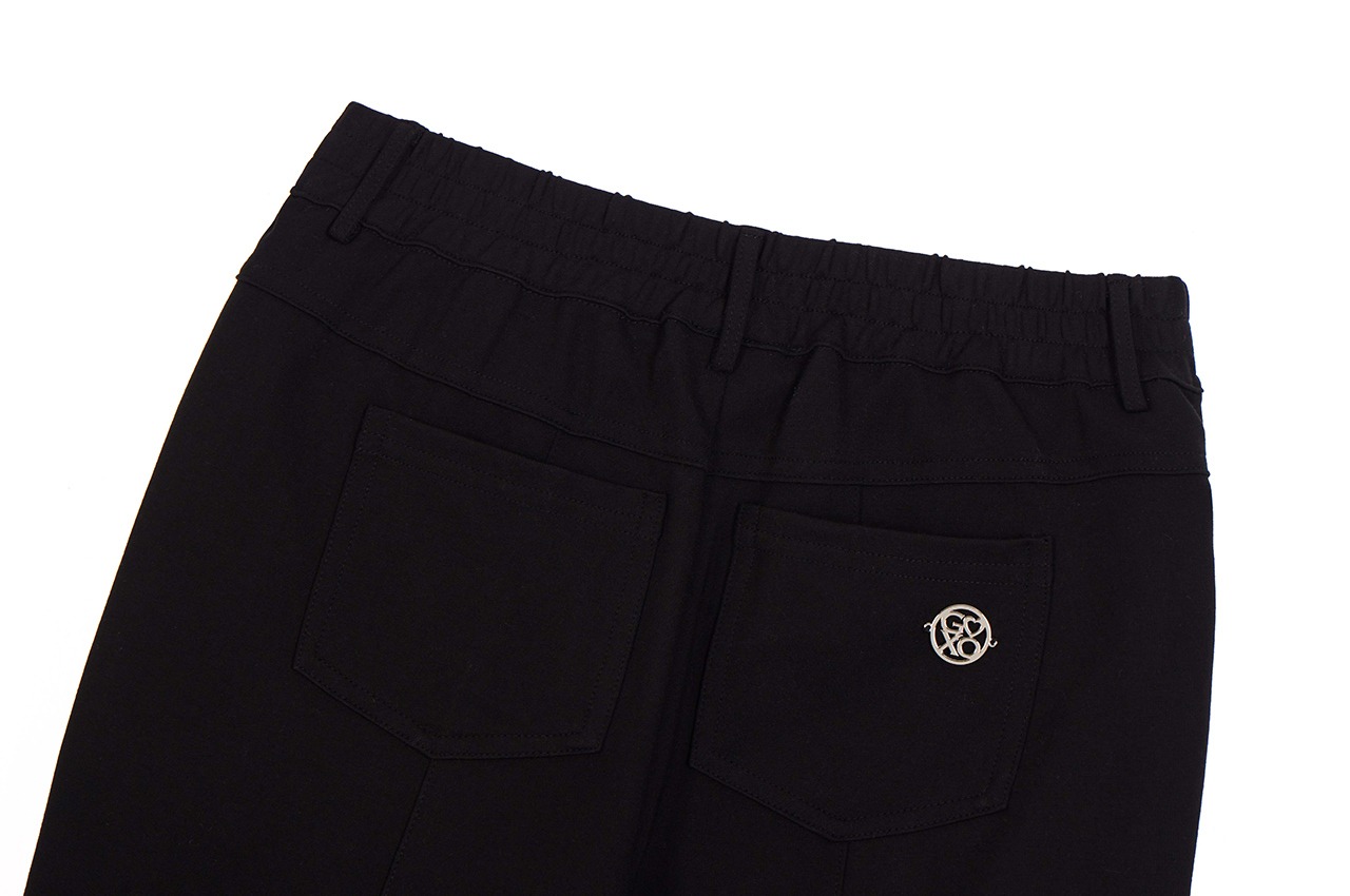 GOXO ゴーエックスオー エッセンシャルブーツカットパンツ ブラック