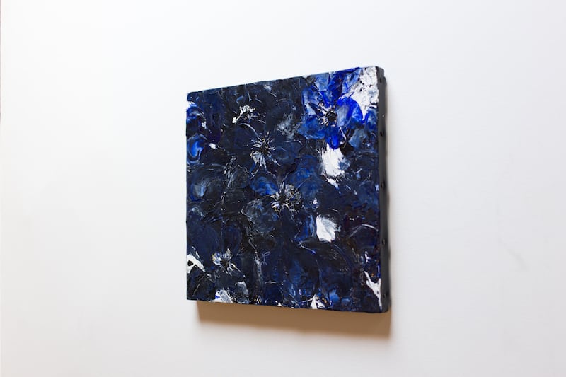 Flowers / 青い花の現代アート作品 絵画販売 | TOMOYA GALLERY STORE