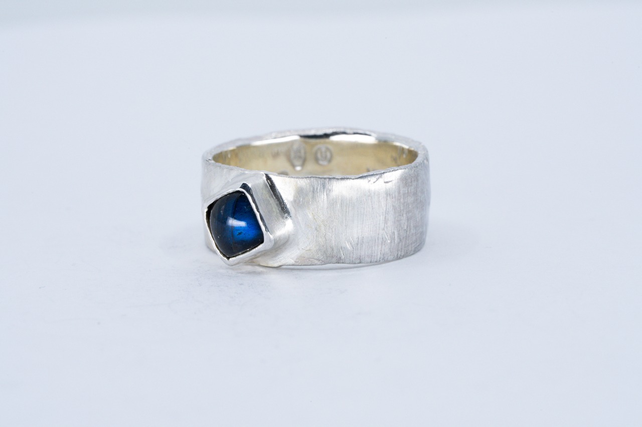 R-114 Bark Ring(M) ブラックラブラドライト