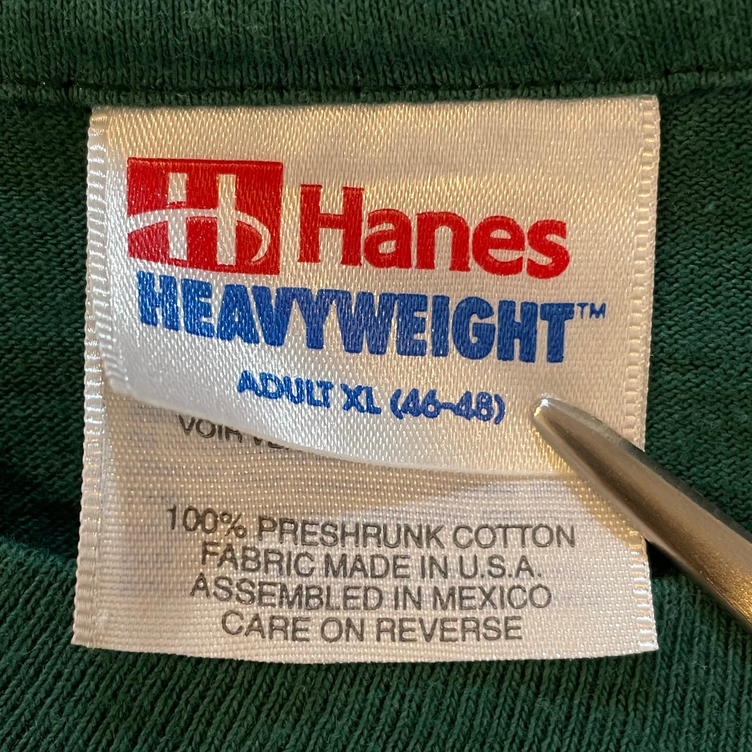 Hanes】90s USA製 Tシャツ 刺繍ロゴ XL ビッグサイズ ヘインズ