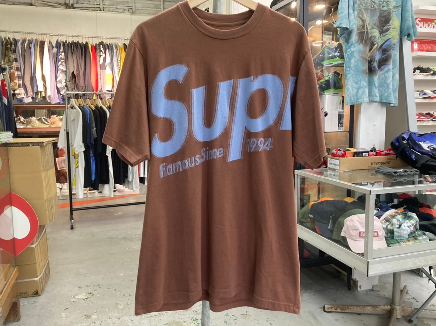 supreme Intarsia spellout s/s top Lサイズ