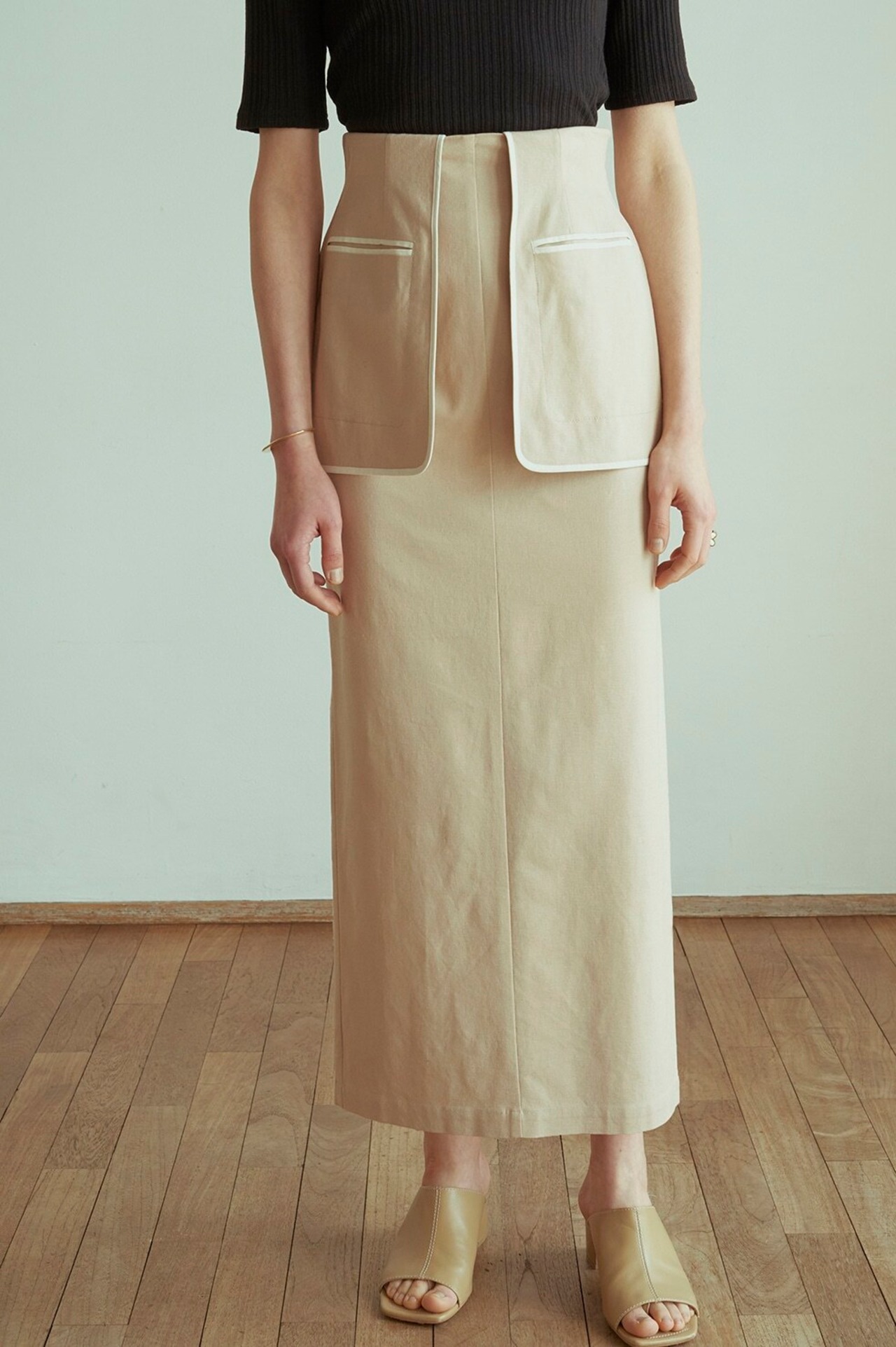 CLANE クラネ　ATTACH FLAP SKIRT