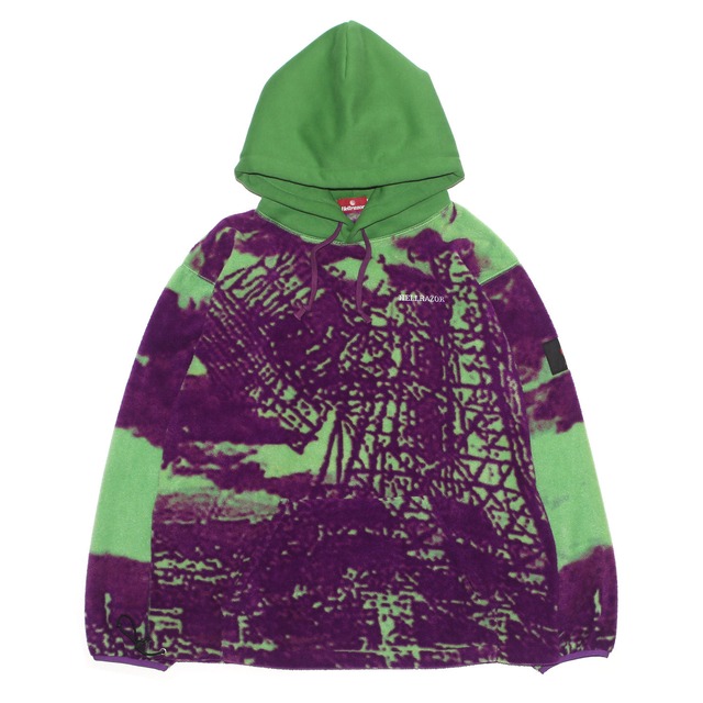 HELLRAZOR / FLEECE PARKA - PURPLE/GREEN / L