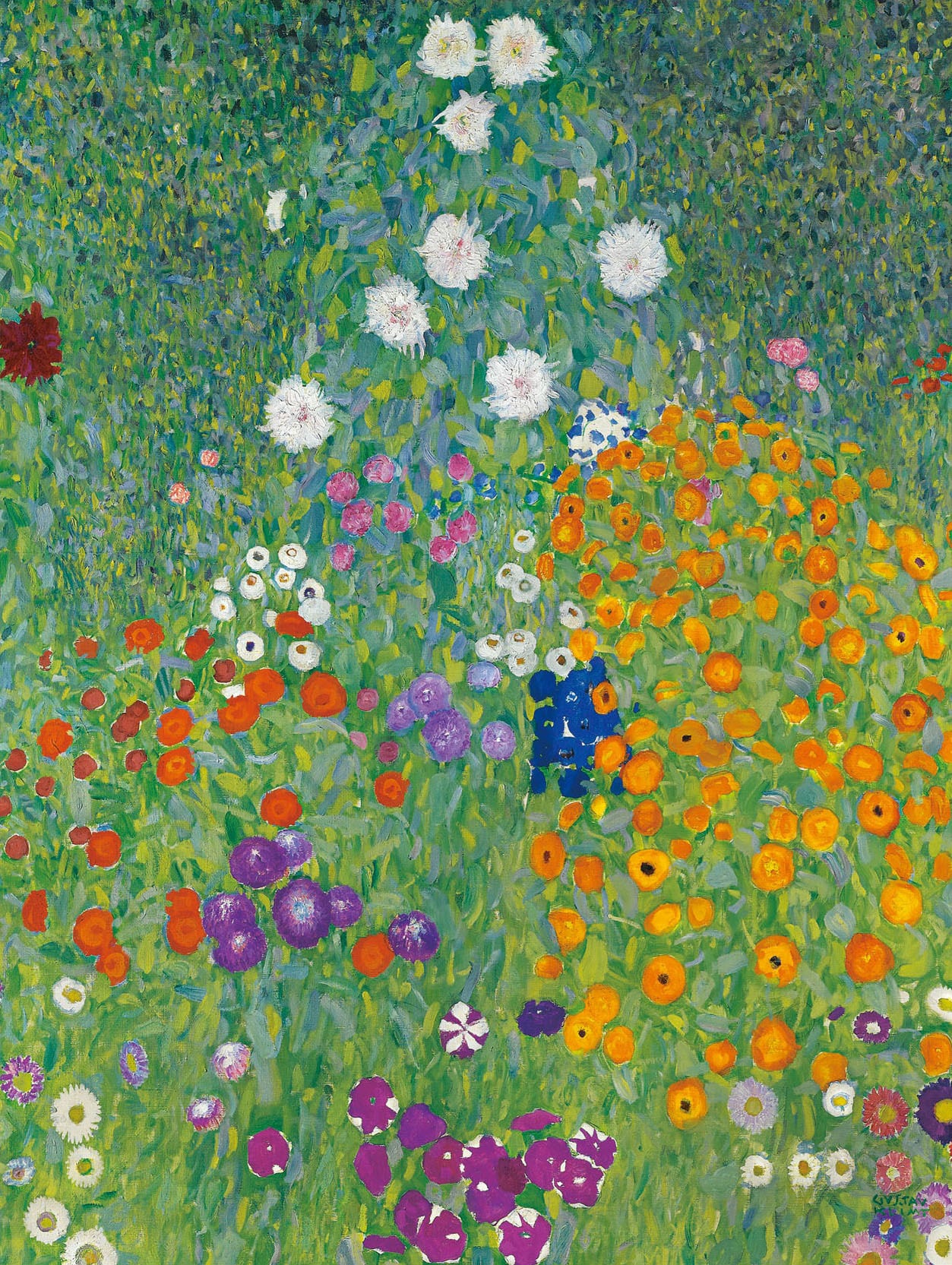 グスタフ・クリムト作品「農家の庭」高精彩巧芸画 クリムト 絵画 